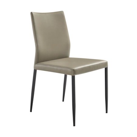 Faux-Leather Dining Chair