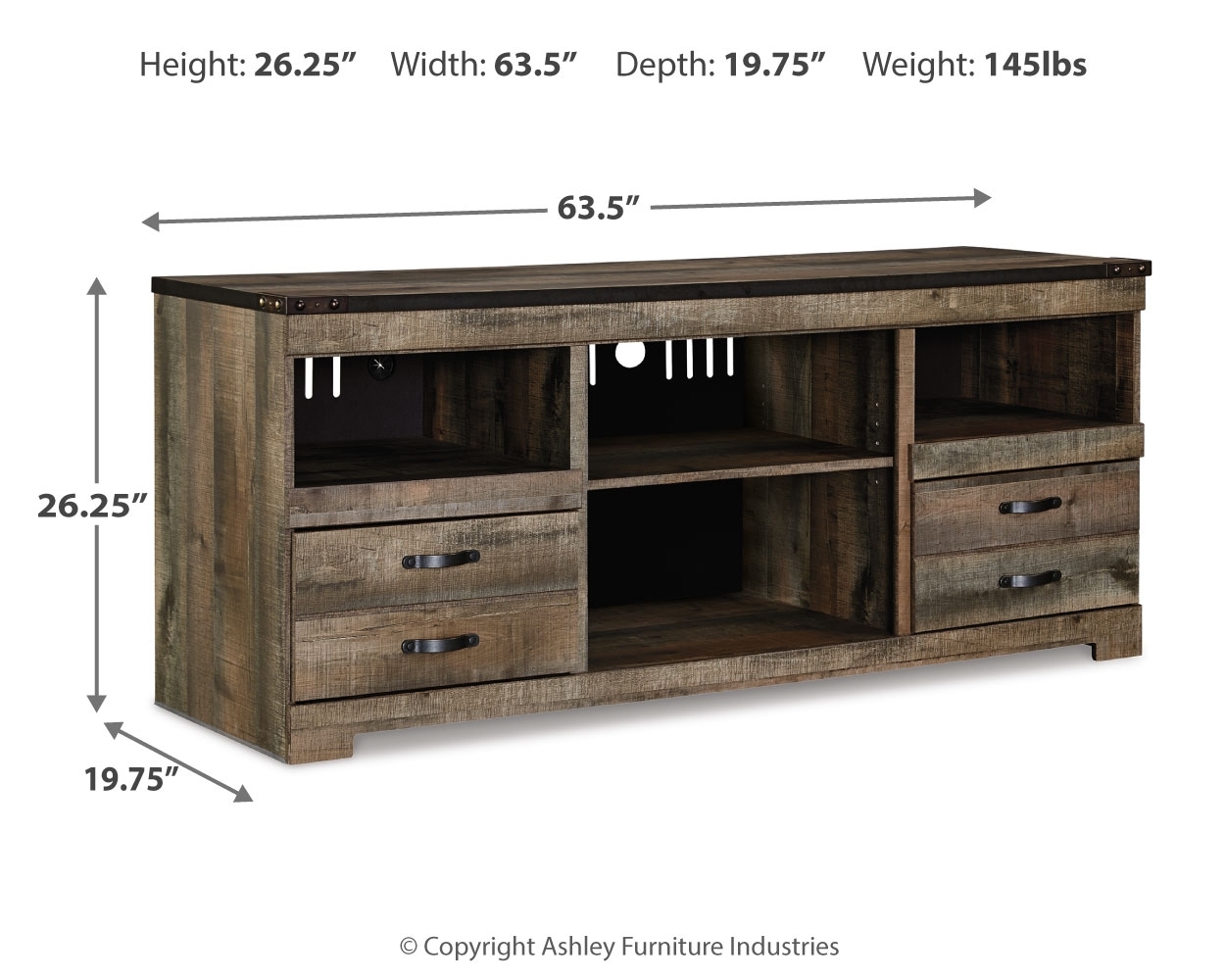 Lg TV Stand W/ Fireplace Option