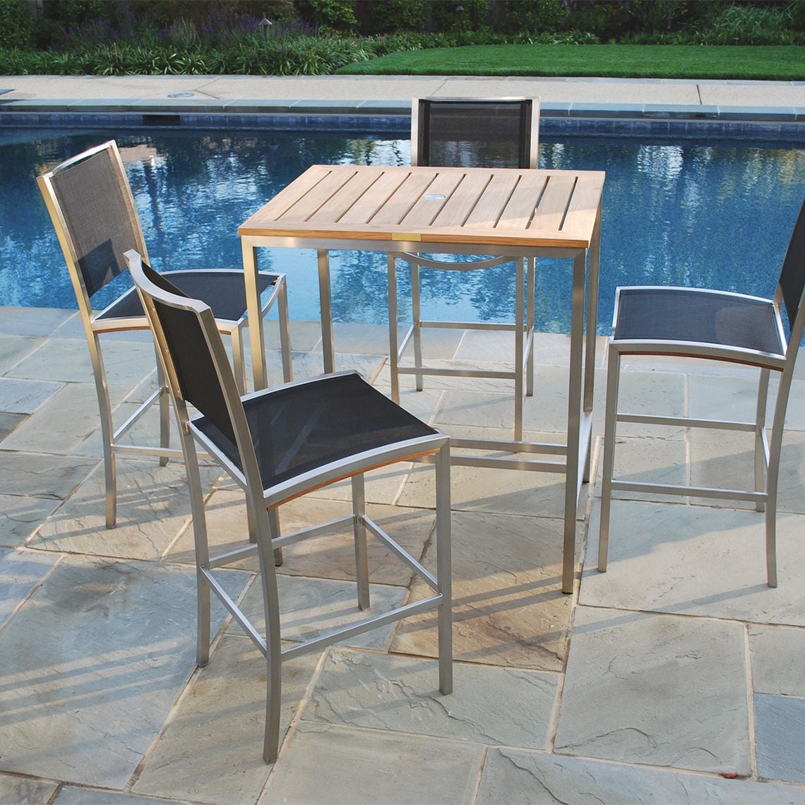 Rectangular Outdoor Bar Table