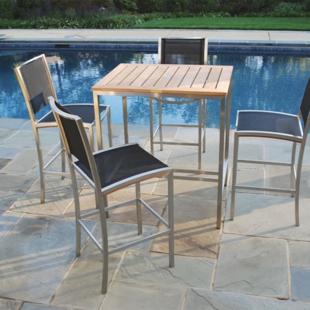 Outdoor Armless Bar Stool