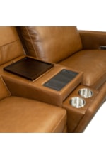 Flexsteel Aria Casual 4-Piece Power Reclining Sofa with Console