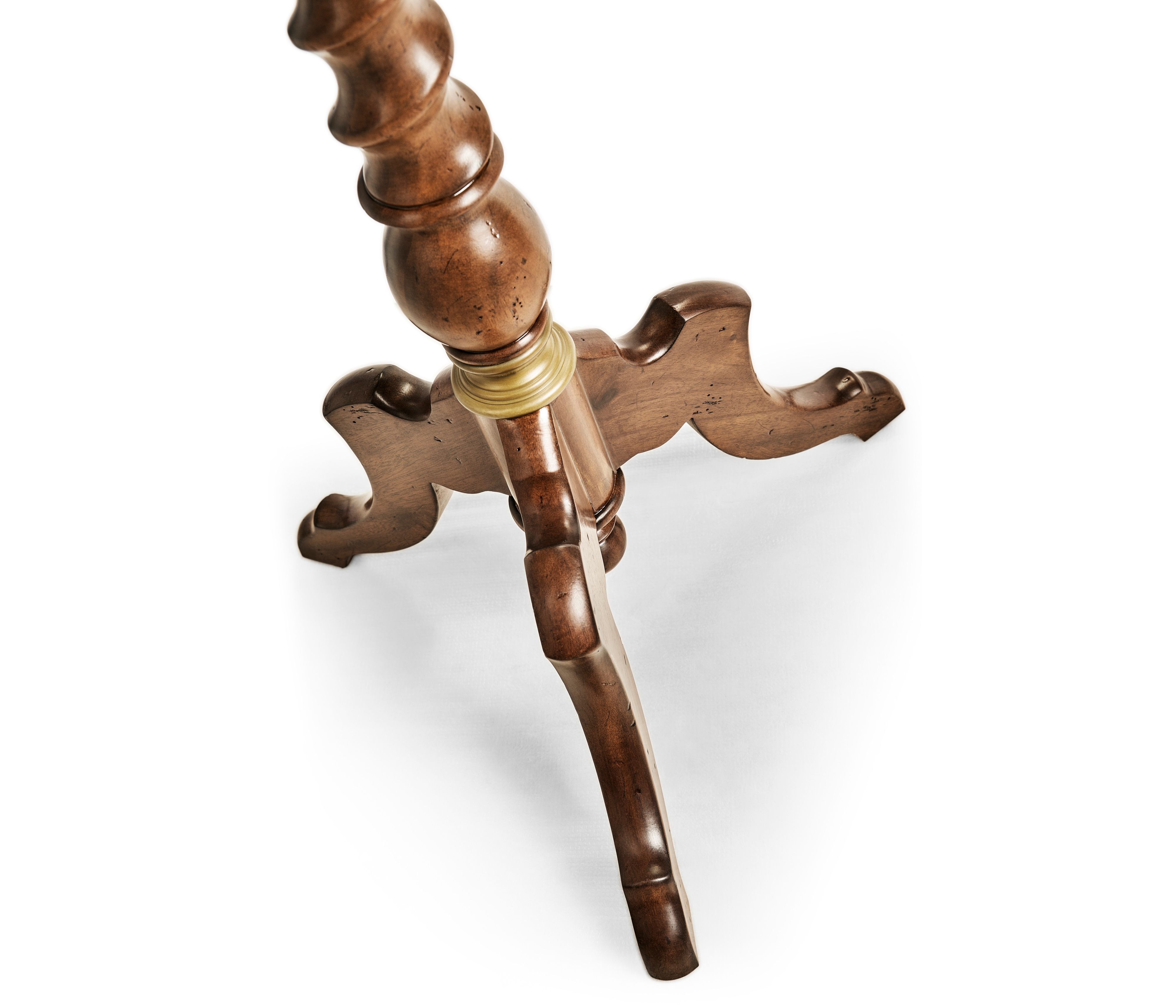 Jonathan Charles JC Traditional Églomisé & Walnut Round Wine Table