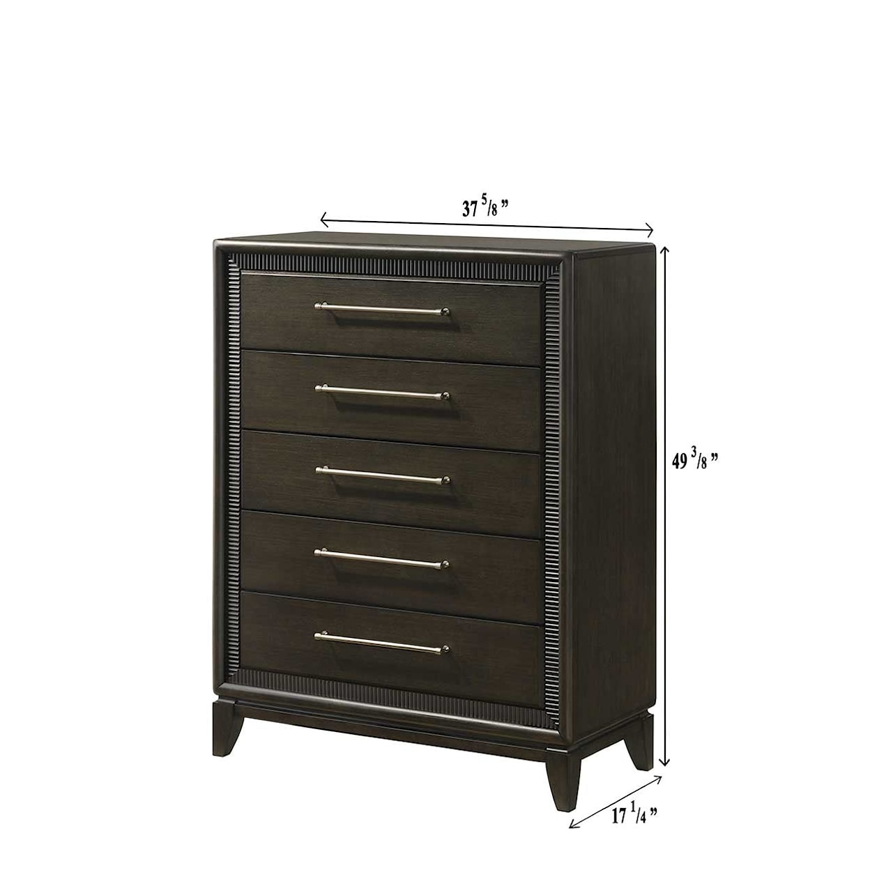 Crown Mark SARATOGA Bedroom Drawer Chest