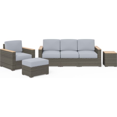 4-Piece Outdoor Sofa Set