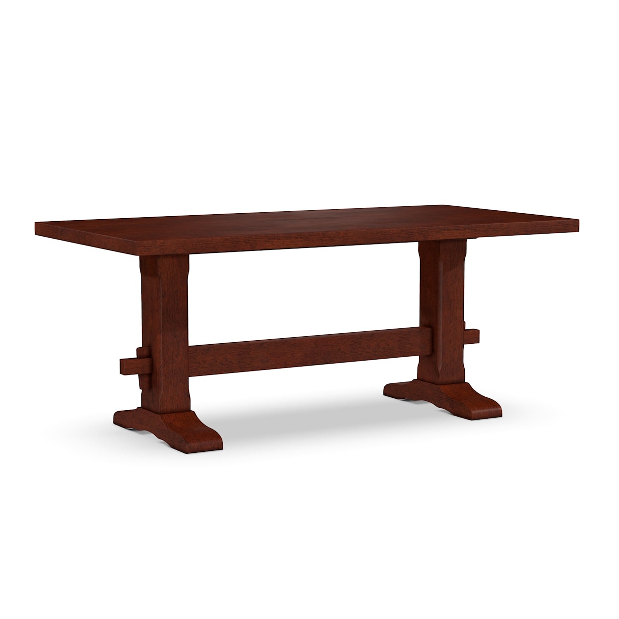 John Thomas SELECT Dining Room Trestle Solid Table Top w/Trestle Table Base