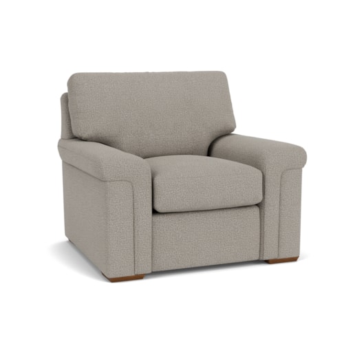 Casual Chair with Pillow Arms