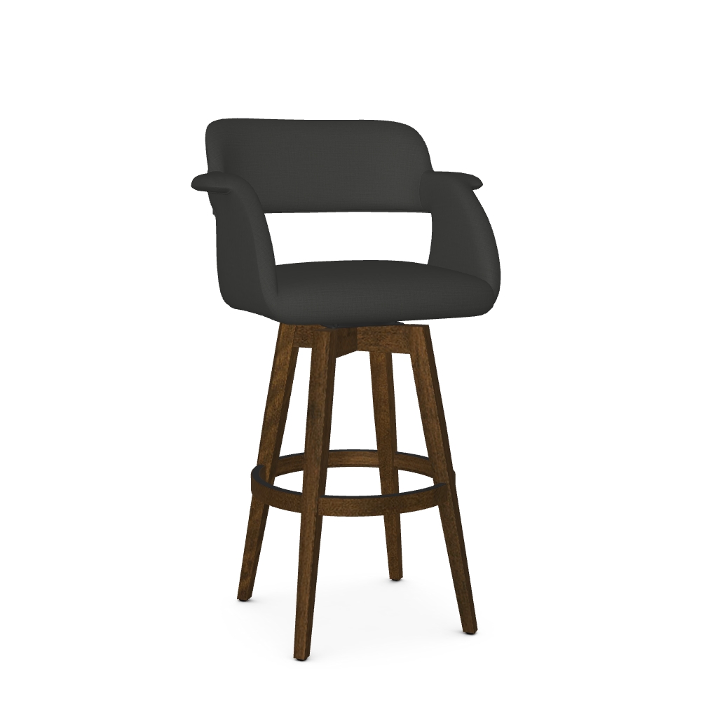 Upholstered Bar Height Swivel Stool
