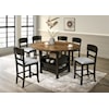 Crown Mark OAKLY 7-Piece Dining Set