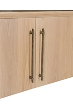 Shown in Wheat finish and Flat Bar hardware