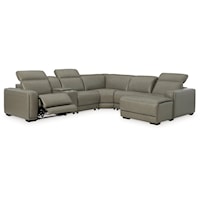 6-Piece Power Reclining Sectional with Chaise