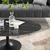 Modway Lippa 48" Oval Marble Coffee Table