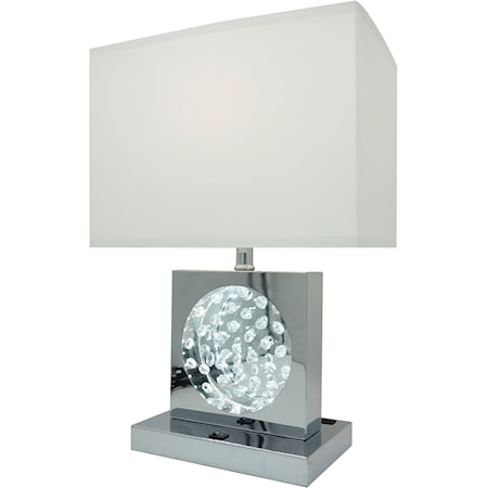 Contemporary Chrome Table Lamp