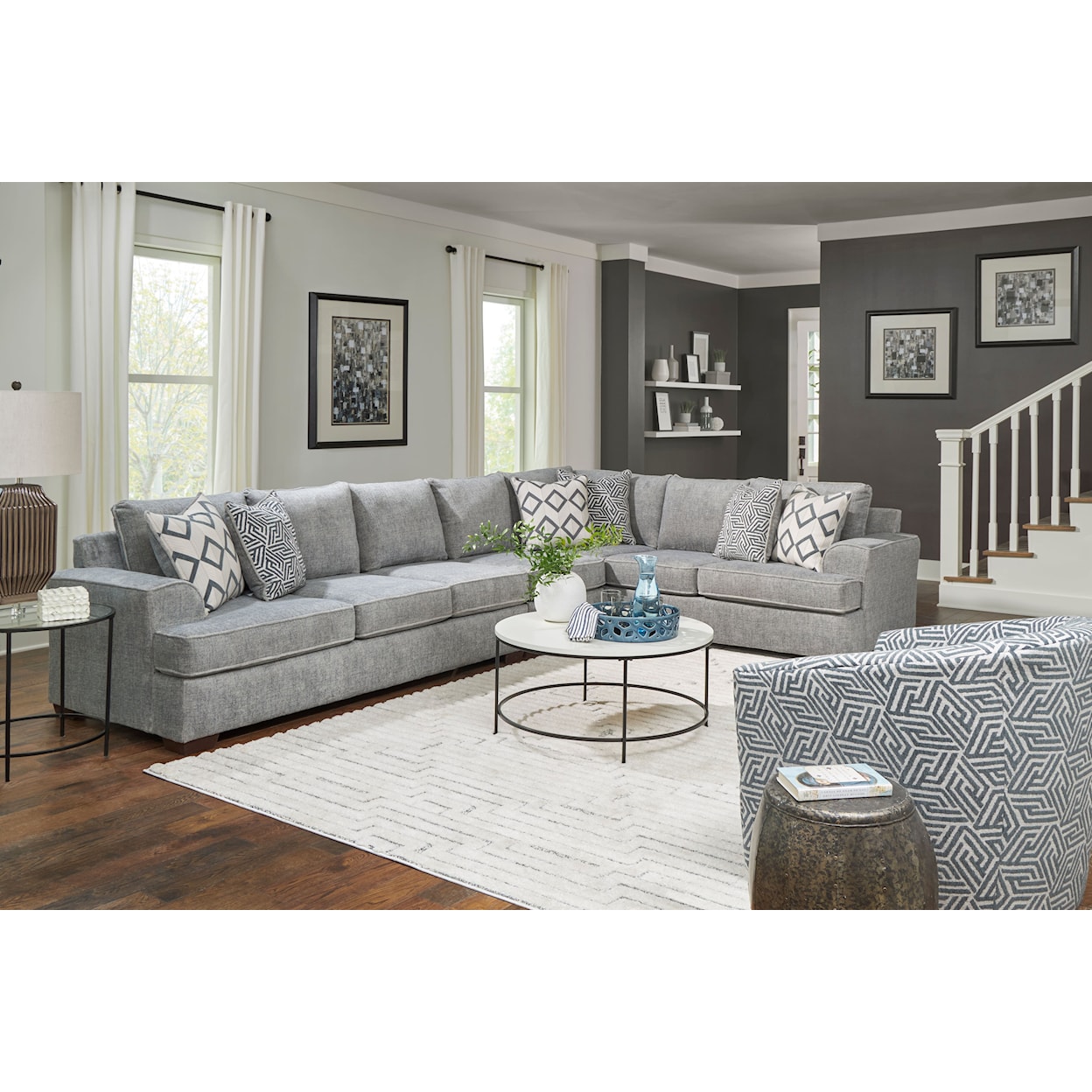 Behold Home 2580 Ritzy Sectional Sofa