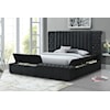 Crown Mark DANBURY Upholstered Storage Bed - King