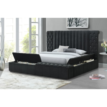 Upholstered Storage Bed - Queen