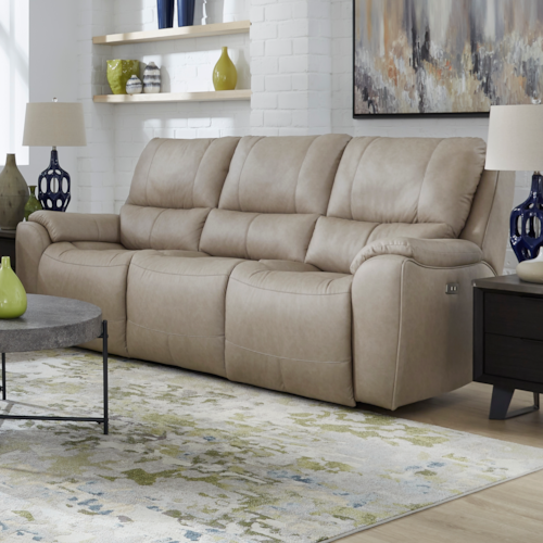 Power Headrest Double Reclining Sofa