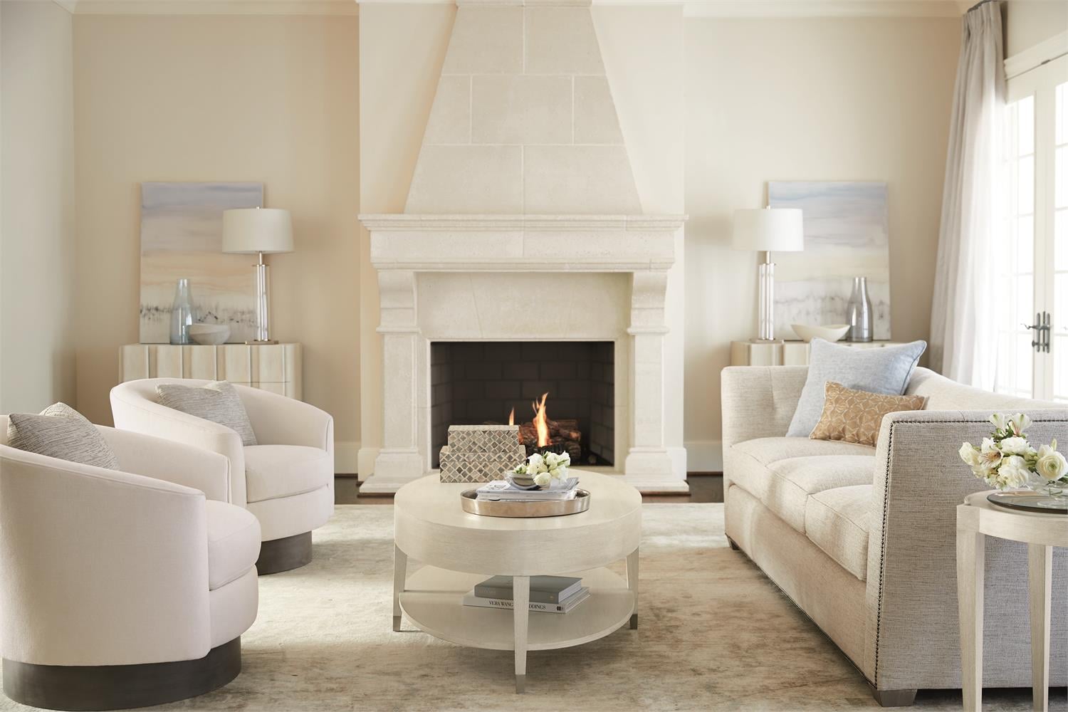 Bernhardt Bernhardt Interiors Camino Fabric Swivel Chair