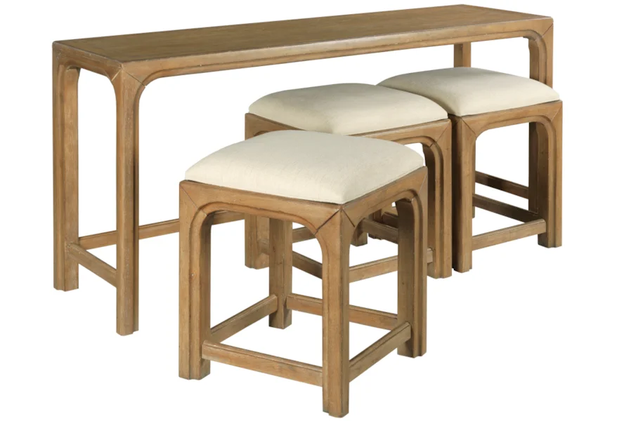 Modern Console Table With Stools: Stylish Space-Saving Solutions