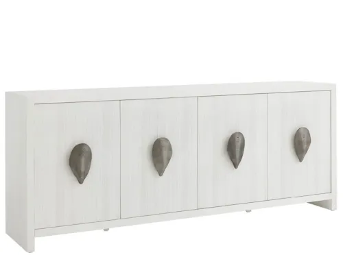 Coastal 4-Door Credenza with Power Strip