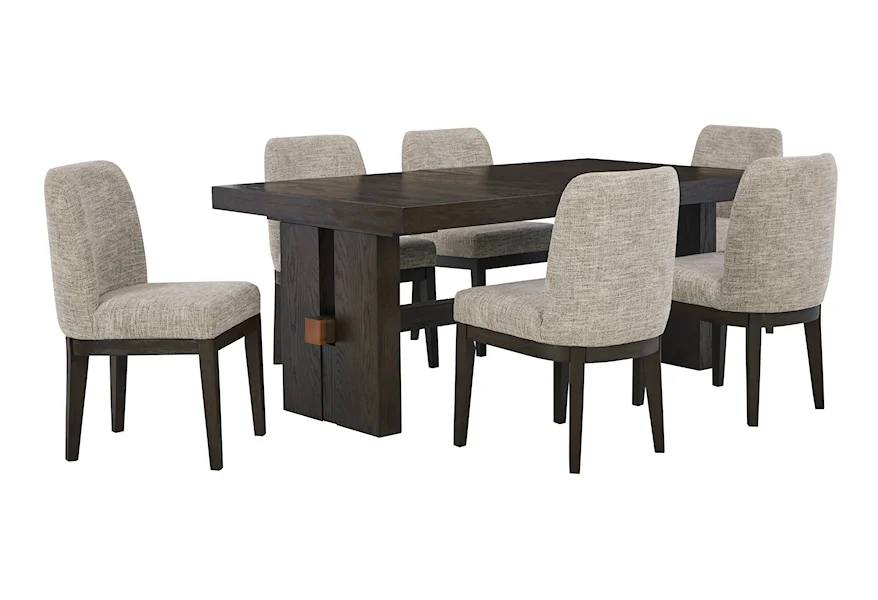 Burkhaus 7-Piece Dining Set by Signature at Walker's Furniture