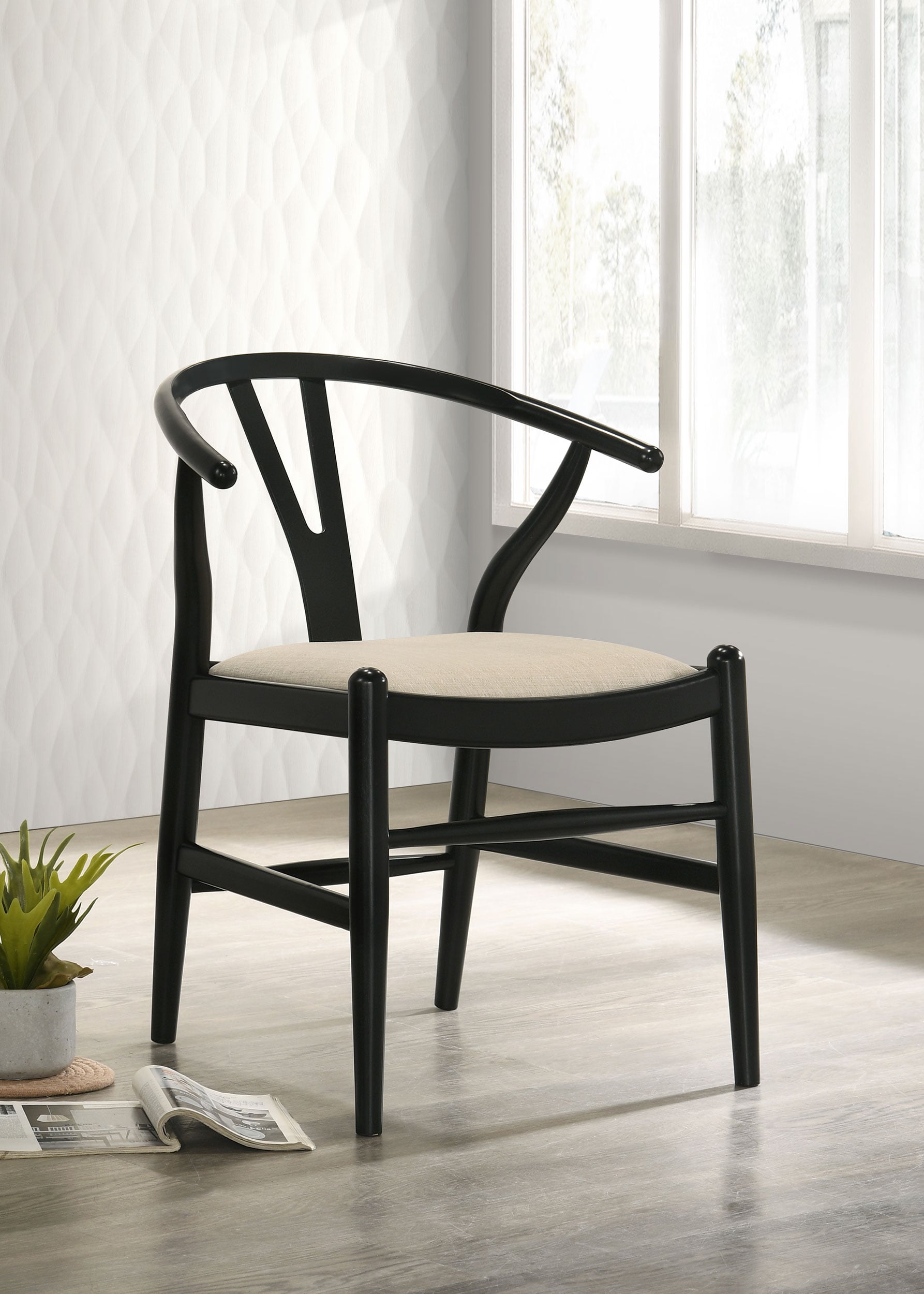 Dinah Wood Wishbone Dining Side Chair
