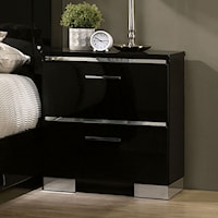 Contemporary Nightstand with USB Charging