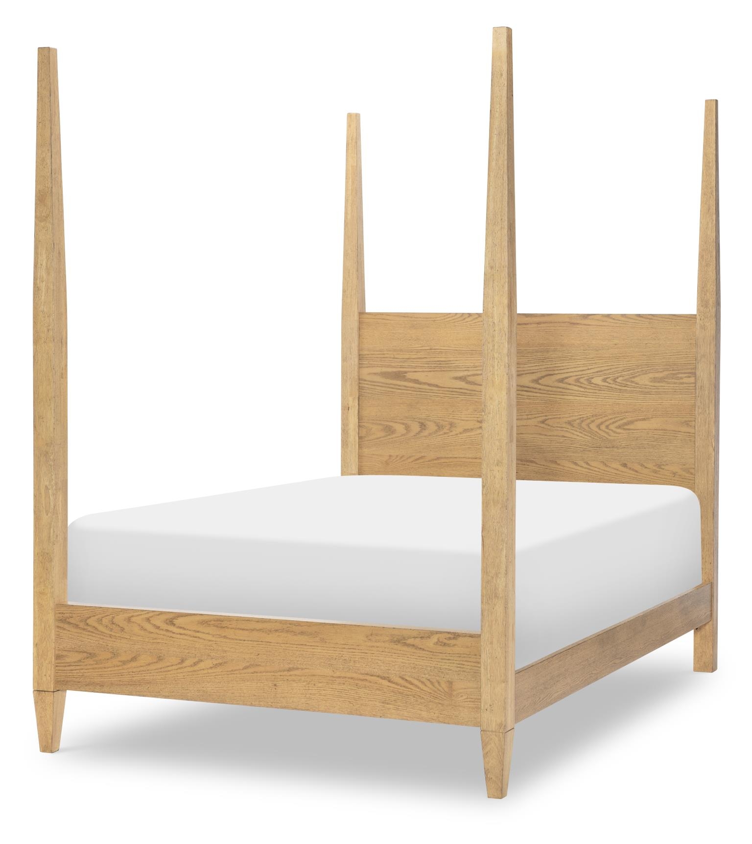 Complete Poster Bed Full 4/6 Natural Hickory