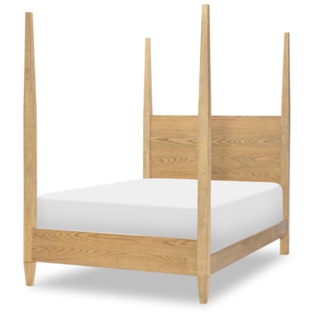 Complete Poster Bed Full 4/6 Natural Hickory
