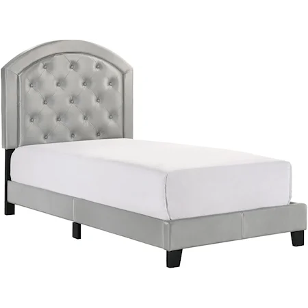 Twin Upholstered Platform Bed