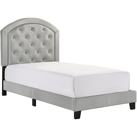 Twin Upholstered Platform Bed