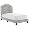 Crown Mark Gaby Twin Upholstered Platform Bed