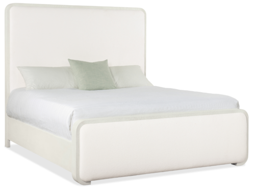 Casual Queen Upholstered Panel Bed