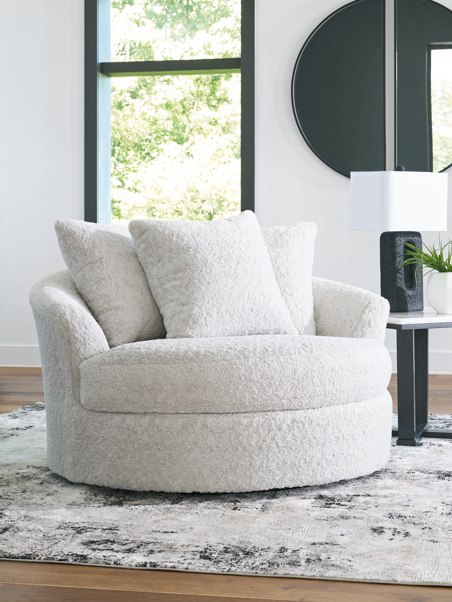 Oversized Swivel Accent Chair