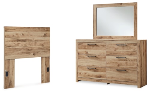 Twin Panel Headboard, Dresser And Mirror