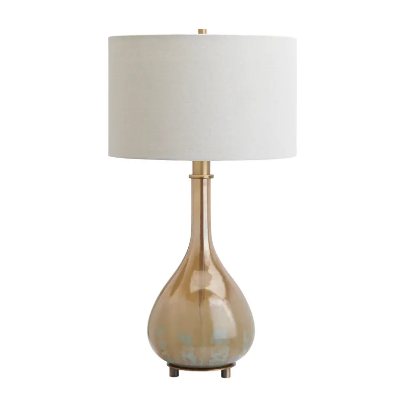 29.25" Glass Table Lamp