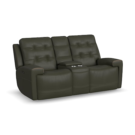 Power Reclining Console Loveseat