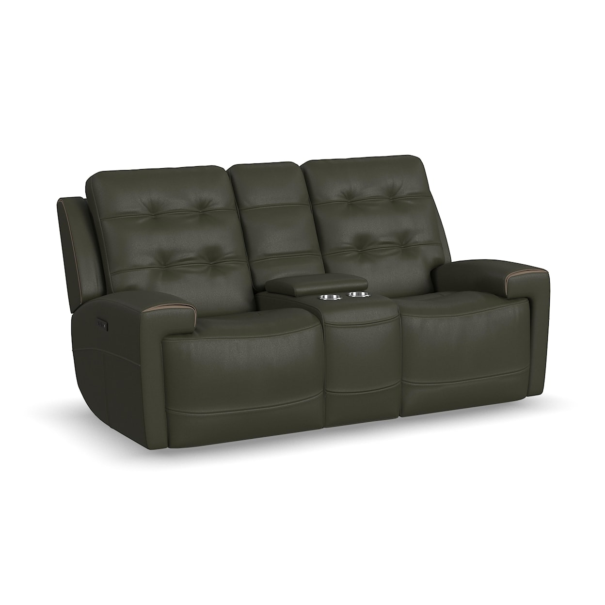 Flexsteel Iris Power Reclining Console Loveseat