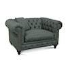 England 2R00/AL Series Chesterfield Accent Chair with Nailhead Trim