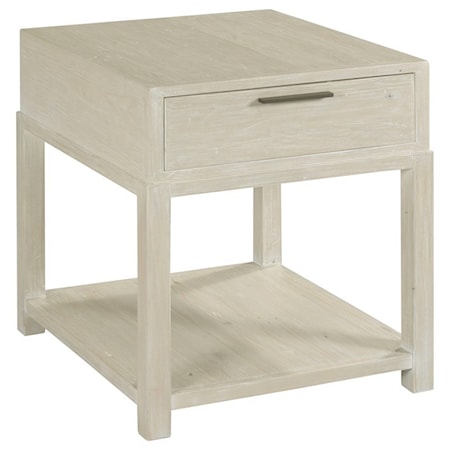 Rectangular Drawer End Table