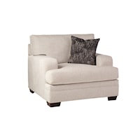 Transitional Accent Chair with Track Arms