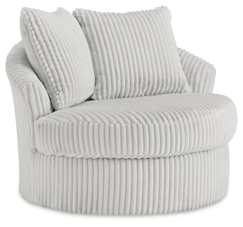 Corduroy Swivel Chair