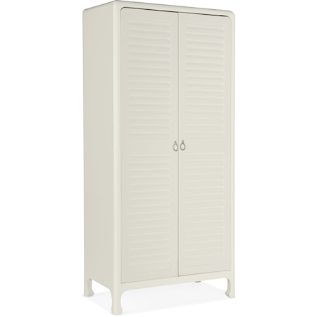 Casual Wardrobe with Adjustable Shelves and 2 Drawers
