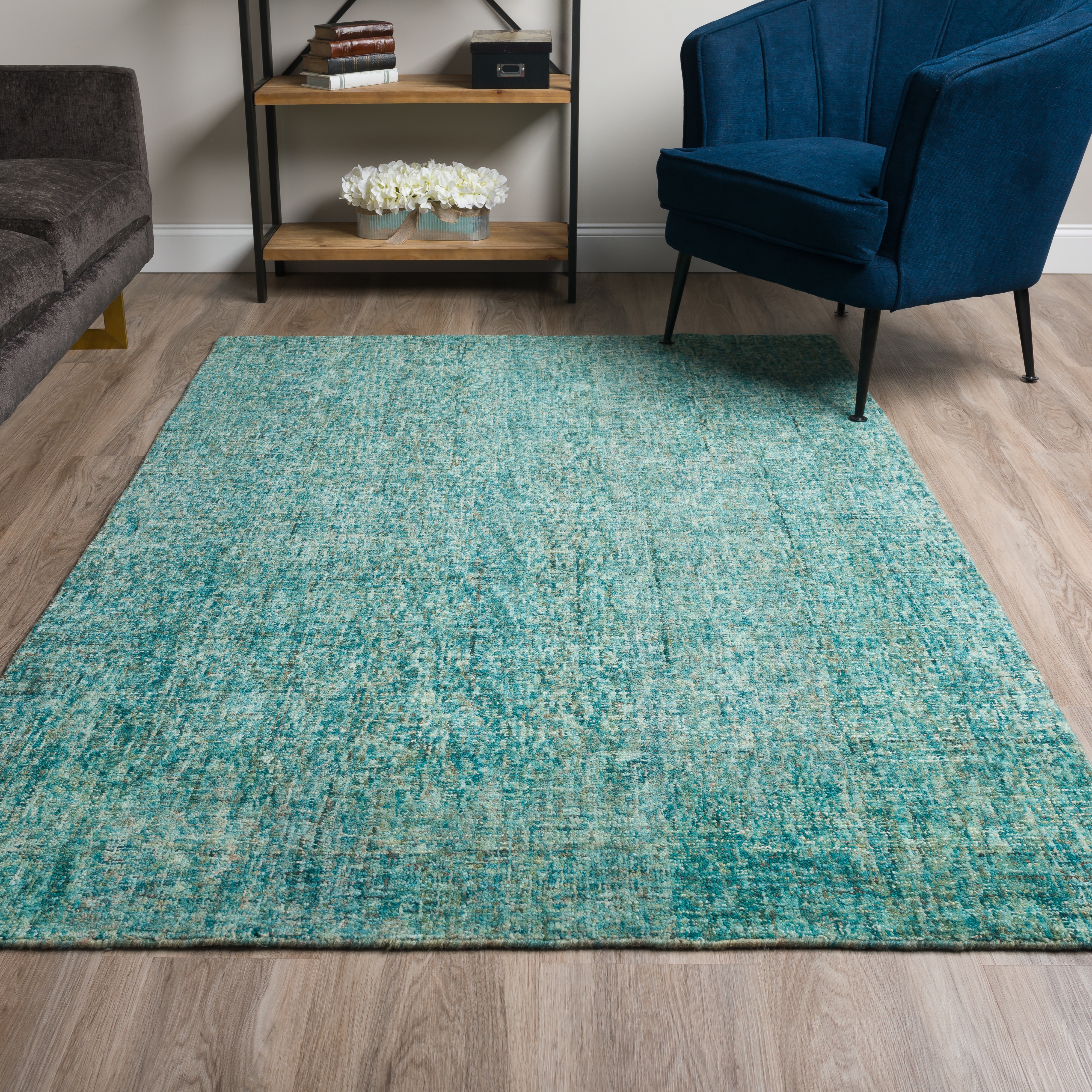 Turquoise 9'X13' Rug