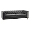 Steve Silver Charlene Velvet Button-Tufted Chesterfield Sofa