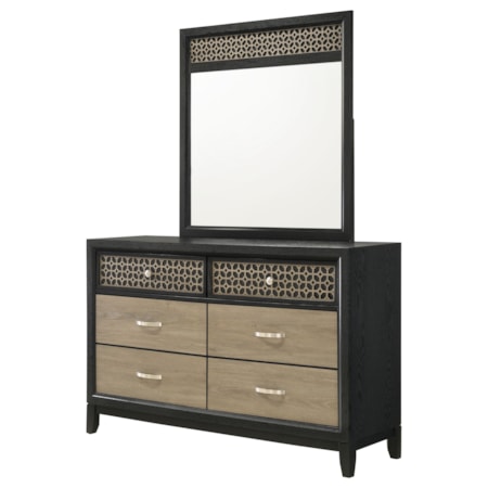 Valencia 6-drawer Dresser w/ Mirror