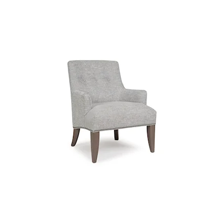 Accent Arm Chair with Button Tufting