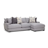 Contemporary 2-Piece Sectional Sofa with Chaise