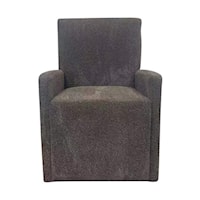 Contemporary Upholstered Caster Chair