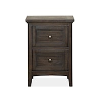 Traditional 2-Drawer Nightstand with Felt-Lined Top Drawer