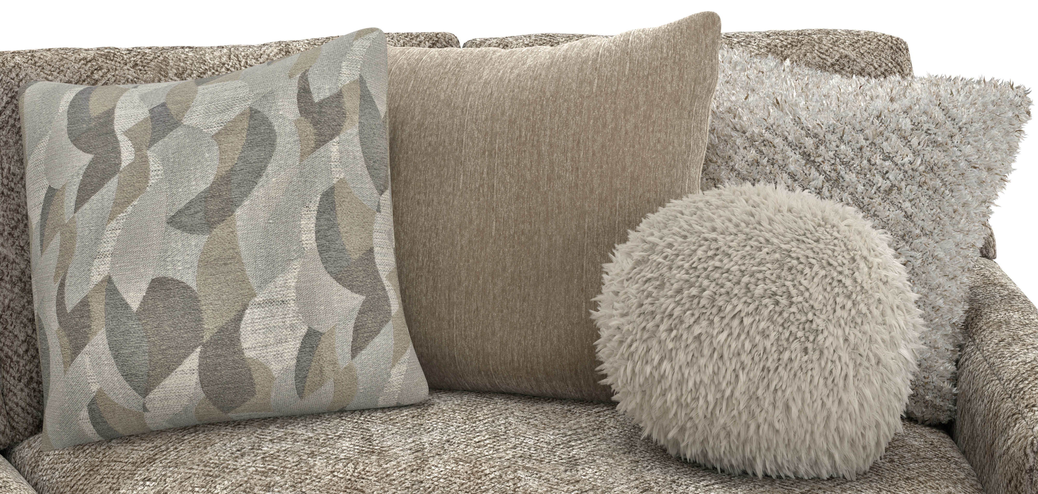 Jackson Furniture Turner 6-Piece Sectional Sofa with Cocktail Ottoman